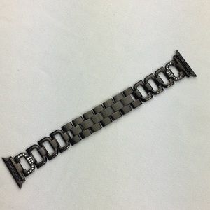 Black Stainless Steel iwatch band 38mm W36